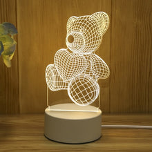 Load image into Gallery viewer, 3D LED Lamp Creative USB Night Lights Novelty Illusion Night Lamp 3D Illusion Table Lamp
