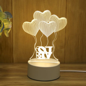 3D LED Lamp Creative USB Night Lights Novelty Illusion Night Lamp 3D Illusion Table Lamp
